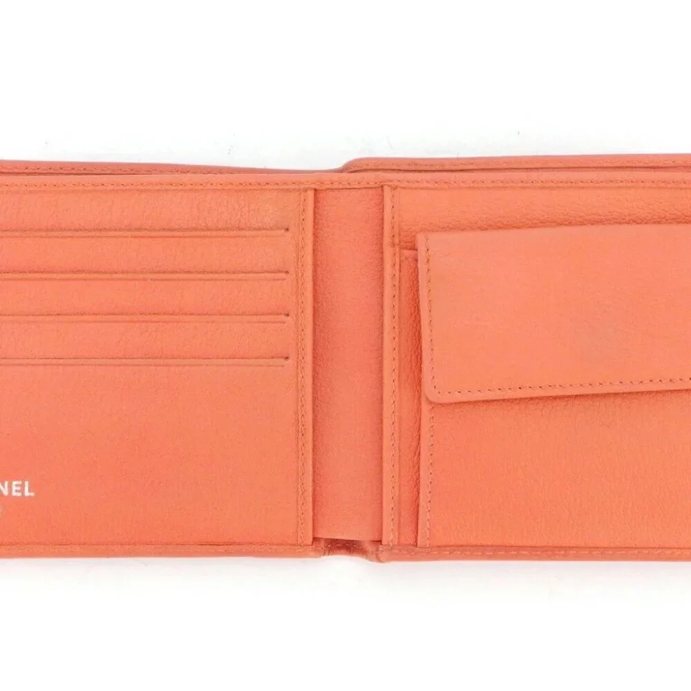 CHANEL Bifold Wallet Salmon pink x Silver Women Authentic secondhand - Picture 2 of 9